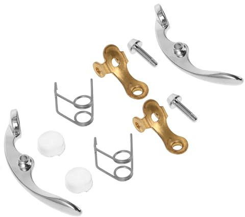 FRCOLOR 10pcs Trumpet Water Key Spit Valve Repair Kit with Buttons, Springs, Screws, and Bases, Small Size Replacement Parts Set for Trumpet Maintenance and Repair