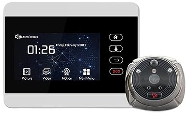 WAFOHSR Smart Home Intercom Door Viewer Peephole Wireless Video IP Camera Eye WIFI Visual Doorbell Remotely Surveillance Two Way Audio