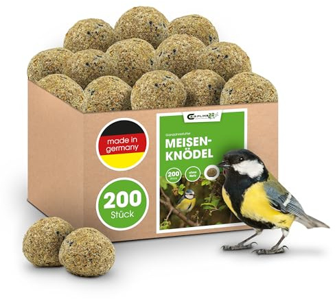Meisenknödel ohne Netz 200 Stück - Vogelfutter für Wildvögel - 18 Kg Wildvogelfutter