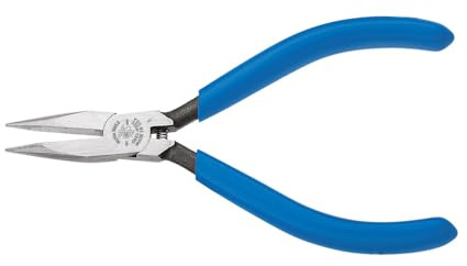 Klein Tools D322-41/2C Electronics Pliers, Slim Needle Nose, Spring-Loaded, 4-Inch