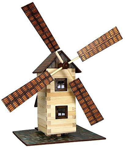 Walachia 8594036430150 - Windmühle Holz Modellbauset, Modellbahn Spur 1/ LGB 1:32