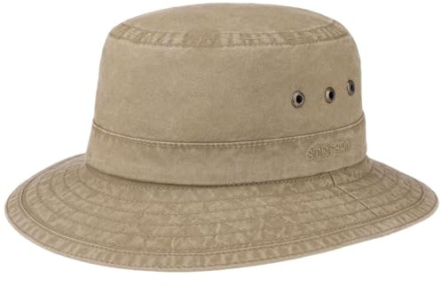 Stetson Reston Freizeithut Damen Herren Schlapphut Bio-Baumwolle Packable Baumwollhut 40-facher UV-Schutz Frühjahr Sommer