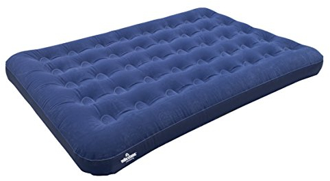 Milestone Camping 88010 Flocked Double Airbed/Easy Inflate & Deflate/Weatherproof/Great For Camping, Festivals, Sleepovers & Family Gatherings
