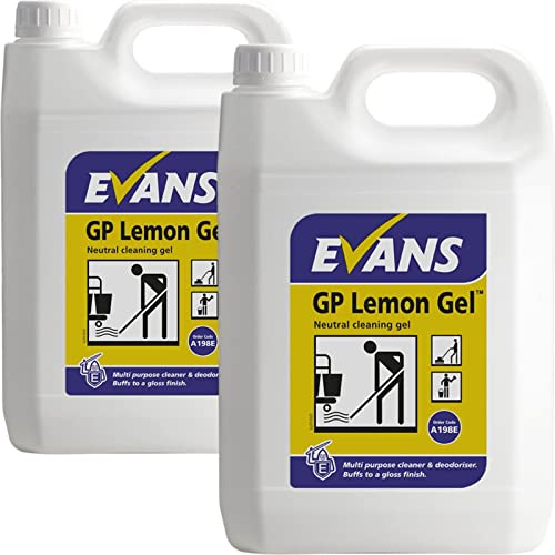 Evans Long Lasting Lemon Gel Multi Purpose Cleaner 2x5L Bottles