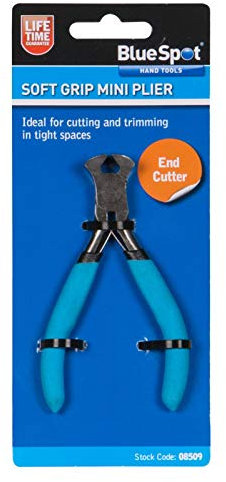 Blue Spot 08509 Mini End Cutter Plier with Dipped Handle - Blue