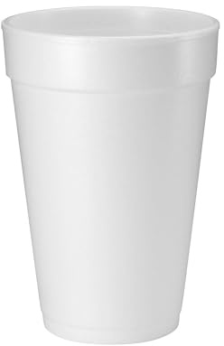 DART 16oz Foam Cups, Case of 500ct, 16J165