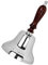 Neez Campana Mano - Metallo Campanelle Natalizie per Scuola, Babbo Natale & Ristorante - Campanello da Tavolo & Campana Natalizie con Gancio a Parete (5.5 Campanello Ottone)
