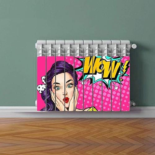 Termosifone POP ART WOW Rivestimento Adesivo Laminato Stickers Termosifone Wrapping Interior Design