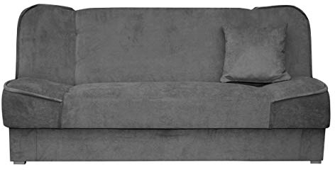 Schlafsofa Gemini mit Bettkasten, 3 Sitzer Sofa, Couch mit Schlaffunktion, Bettsofa Schlafsofa Polstersofa Farbauswahl Couchgarnitur (Zetta 305)