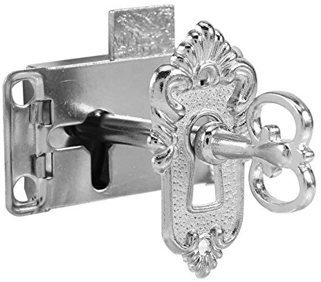 AYNEFY Antik Schloss Set Vintage Türschloss Klassische Schrankschloss mit Schlüssel Schrank Koffer Tür Schublade Hardware Deko, 6 x 4 cm