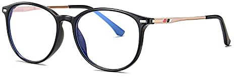 ZUVGEES Mode Runden TR90 Blaulichtfilter Lesebrille für Herren und Damen Lightweight Anti-blaue Computerbrille