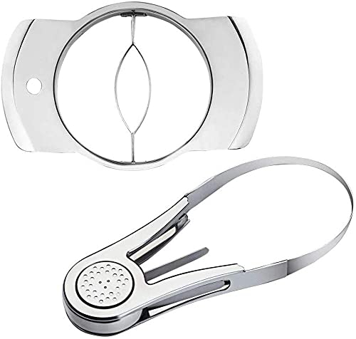 fikujap Peeler and mango cutter in stainless steel stripping stoner fruit core, mango slicer, portable separator of fruit cutting