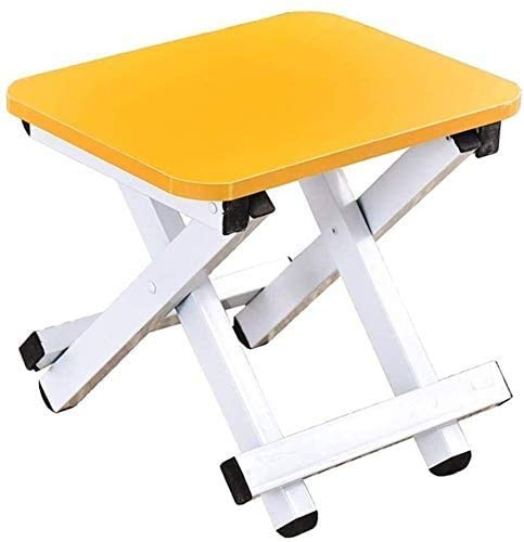Sonnenliege Patio-Liegestühle Klapphocker mit Fußstütze – Faltbarer Bank-Klapphocker für und Erwachsene, Faltbarer Klapphocker für Garten-Badezimmer-Sonnenliegestuhl (Color : Yellow)