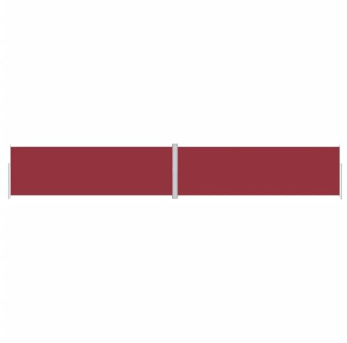 vidaXL Tenda da Sole Laterale Retrattile Rossa 200x1200 cm