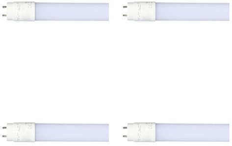 A2ZWORLD 4 Pezzi di Tubi Neon A Led, T8 G13 120cm, 18W 1850lm 100lm/W, Alimentazione da Un Lato, Starter Incluso, Senza Modifica Impianti Originale (Bianco Freddo 6400K)