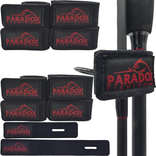 Paradox Fishing Rutenbänder 4St./8St. I Rutenband Ruten Klettband Rutenschutz Angeln Angelausrüstung - Angelzubehör