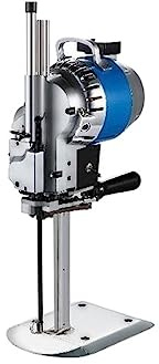 EBAYTV 6 8 10 Pouces Tissu découpeuse Automatique Rotatif Tissu Cutter électrique Haute Vitesse Couteau Droit 750 W Industriel (Color : 8 inch, Size : 1 UK)