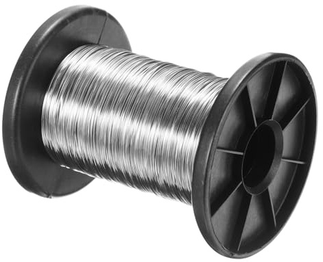 PATIKIL 316 Edelstahl Draht, 328 ft 0,4 mm 26 Gauge Schmuckdraht Basteldraht für Schmuckherstellung Armbänder Basteln DIY, Silber