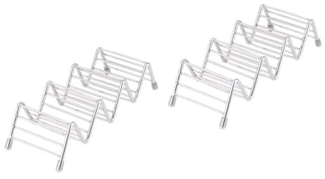 PRETYZOOM 2stücke Tortilla Roll Rack Aus Edelstahl Robuster Taco Für Burritos Tacos Und Hot Dogs Für Zuhause Restaurants Und Outdoor-partys Fächer