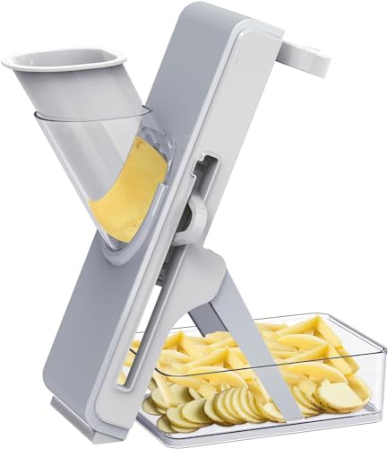 Trancheuse De Sécurité Spéciale pour La Cuisine - Trancheuse D'aliments Végétaux Réglable, Trancheuse De Légumes Professionnelle 3 en 1 pour Les Cuisiniers De Cuisine Préparant des Repas