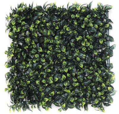 Valyria Home | Jardín Vertical Artificial Interior y Exterior| Planta Artificial Pared | Pack 4 Paneles 50x50 cm (1m²) | Decoración Diseño Moderno | Proteccion UV | Traful | Muro Vegetal Artificial