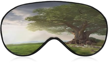 Schlafmaske mit Baum- und Astlandschaft, Baum- und Astlandschaft, lichtblockierende Schlafaugenmaske, Augenabdeckung mit verstellbarem Riemen, Augenschutz für den Schlaf