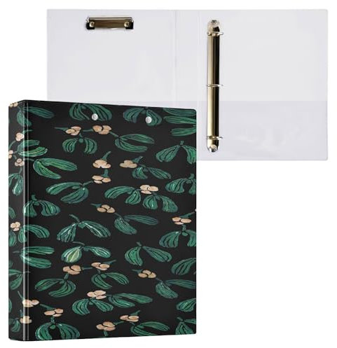 3 Ringhefter 1 und 1/2 Zoll Binder mit Tascheneinband 1/2 Stück Schulhefter 200 Blatt Mistelzweig Grün Weihnachten
