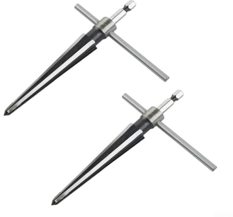 Escariador cónico de mano, acero al carbono endurecido, agujeros de pasador de puente, chaflanes de madera (3-13 mm)