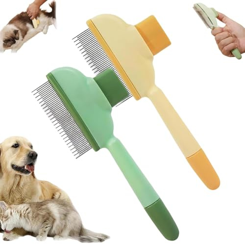 fancy stuff hundebürste,fancy stuff katzenbürste,kitty brush pro,tierhaar tschüss,fancystuff,2pcs fellblitz bürste katzen,fellblitz-burste,fellwunder bürste hund,selbstreinigender flohkamm haustiere