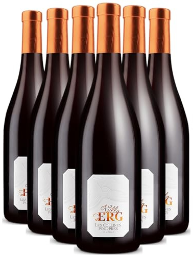 Villa d'Erg Les Collines Pourpres rosso 2023 - Vino dalla Francia senza indicazione geografica - Vitigni Grenache,Cinsault,Mourvèdre - 12x75cl