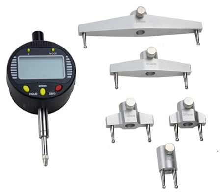ERSINIAN Electronic Digital Radius Meter, High Accuracy Digital Radius Gauge with Interchangeable Measuring Jaws 10 mm/20 mm/30 mm/60 mm/100 mm, Radius Measurement Tool