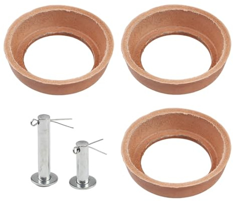 Ersatzkolben für Griff Typ 75, Gusseisen mit Lederdichtung für Ring- und Bolzensatz, 90mm Länge für Gartenbrunnenpumpen