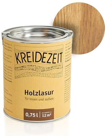 Holzlasur für Innen und außen 0,75 l farbig (Eiche hell)