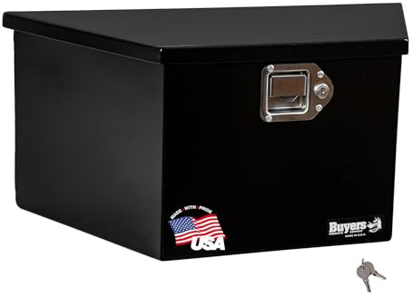Buyers Products 1701281 Zungenbox für Anhänger, Stahl, 31,8 x 32,6 x 69,1 cm, glänzend schwarz, hergestellt in den USA, Anhänger-Zungenwerkzeugkasten zur Aufbewahrung und Organisation,