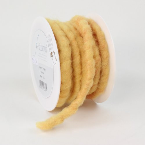 Dekoband Kordel Wollkordel Schleifenband Geschenkband 15 mm, 5 m (curry)