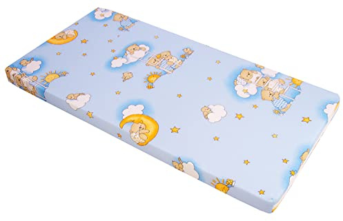 Best For Kids Kinderbettmatratze Reisebettmatratze Babymatratze Matratze 70x140 cm (Blau)