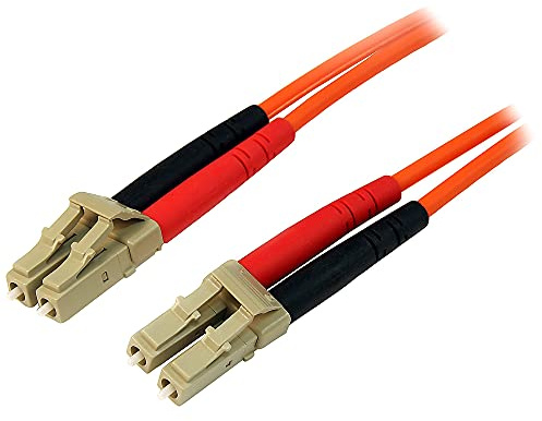 StarTech.com Câble fibre optique duplex multimode 50/125 OM2 de 3 m - LC vers LC - LSZH - Orange (50FIBLCLC3)