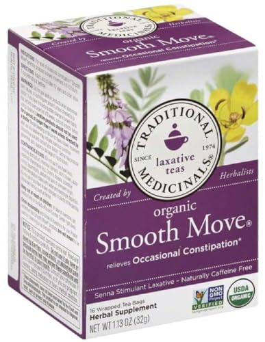 Traditional Medicinals Organic Senna Stimulant Laxative Tea - Caffeine Free - 16 Bags