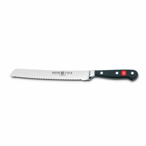 Wusthof Classic Wellenmesser Brotmesser 8-Inch schwarz/silber