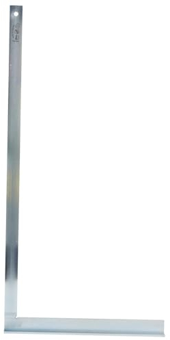 Dönges Profi Schlosserwinkel mit Anschlag, 750 x 380 mm, rostfrei & verzinkt aus Stahl | Für genaues Arbeiten im Metallbau, Werkstattbereich| 90 Grad Winkel mit Anschlag, Anschlagwinkel Metall