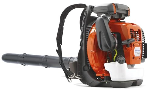 Husqvarna 570BTS Backpack Leaf Blower, 66-cc 4-HP 2-Cycle Gas Leaf Blower, 972-CFM, 236-MPH, 37-N Powerful Clearing Performance and Ergonomic Design