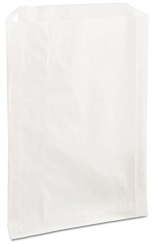Bagcraft Grease-Resistant Single-Serve Bags, 6.5 X 8, White, 2,000/carton