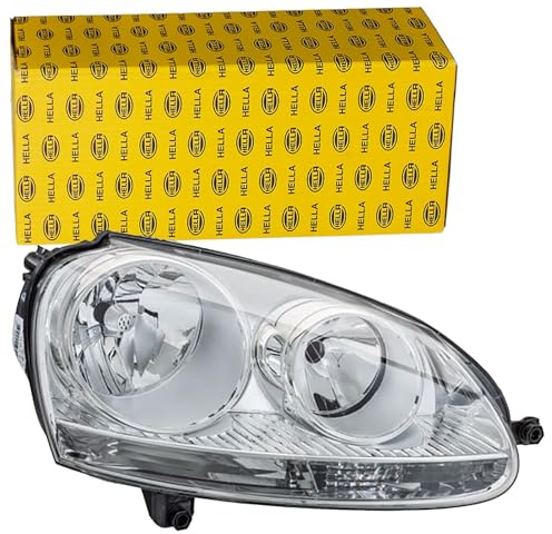 HELLA 1LG 247 007-601 Scheinwerfer - VW Golf 5 (1K1) - chrom - ECE - für Linksverkehr - rechts