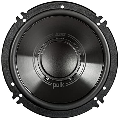 Polk Audio DB6502 DB+ Series Component Speaker System for Car & Marine - 6.5 2-Way Speaker, 4-Ohm Impedance, 35-23kHz Frequency Response, Polypropylene Woofer Cone & Separate Silk Dome Tweeter