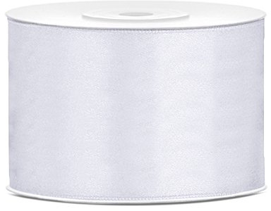 Satinband Dekoband 50 mm breit (weiß) Geschenkband Schleifen Hochzeit