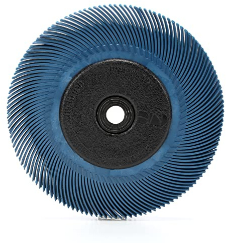 Scotch-Brite(TM) Radial Bristle Brush, Aluminum Oxide, 6000 RPM, 6 Diameter x 7/16 Width, 400 (Pack of 1)