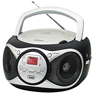 Trevi CD 512 Lettore CD Portatile con Radio e AUX-IN, Nero