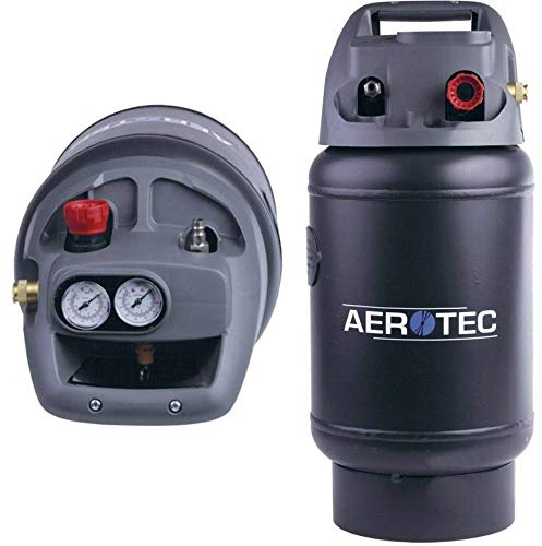 Aerotec 2009592 4260135772296 Tanky tragbarer Lufttank 14 Liter, Druckregler Schwarz
