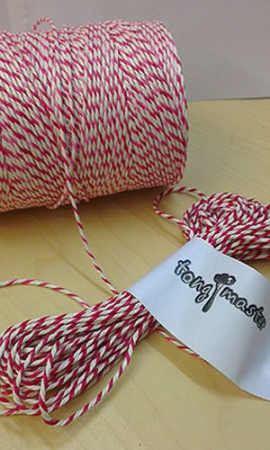 Red and White Butchers Catering Twine 300m