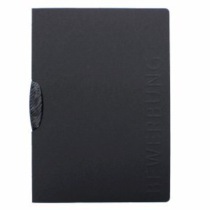 Pagna 15 x Bewerbungsmappe Shape 2-teilig schwarz